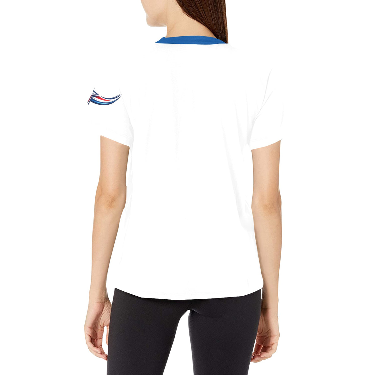 T Shirt USA Donna Bianca JSHUB Nation Winter 2026 Streetwear All Over