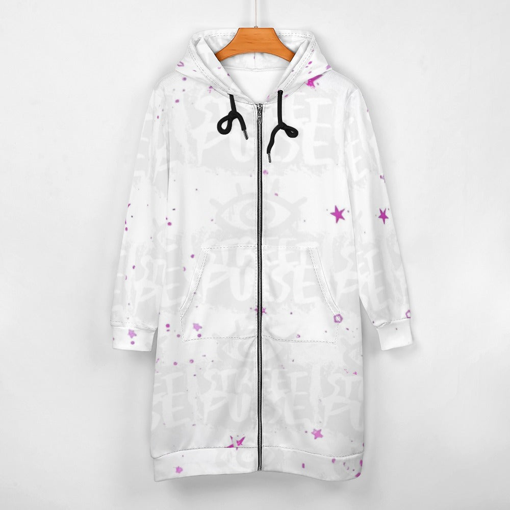 Felpa lunga donna “Cosmic Flow” – Collezione JS Street Pulse