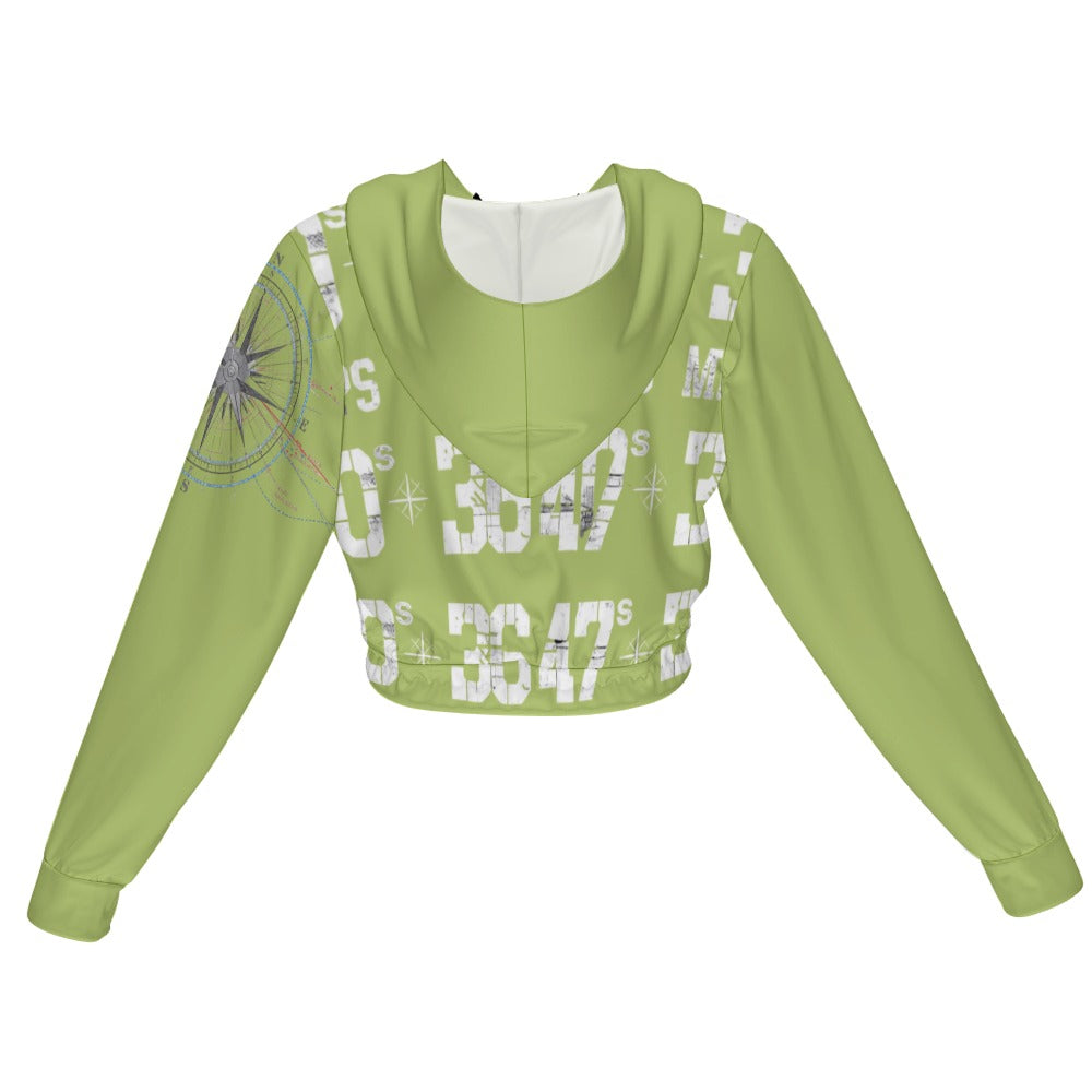 Giacca Cropped Donna JSHUB Urban Grid SS26 Zip Hoodie