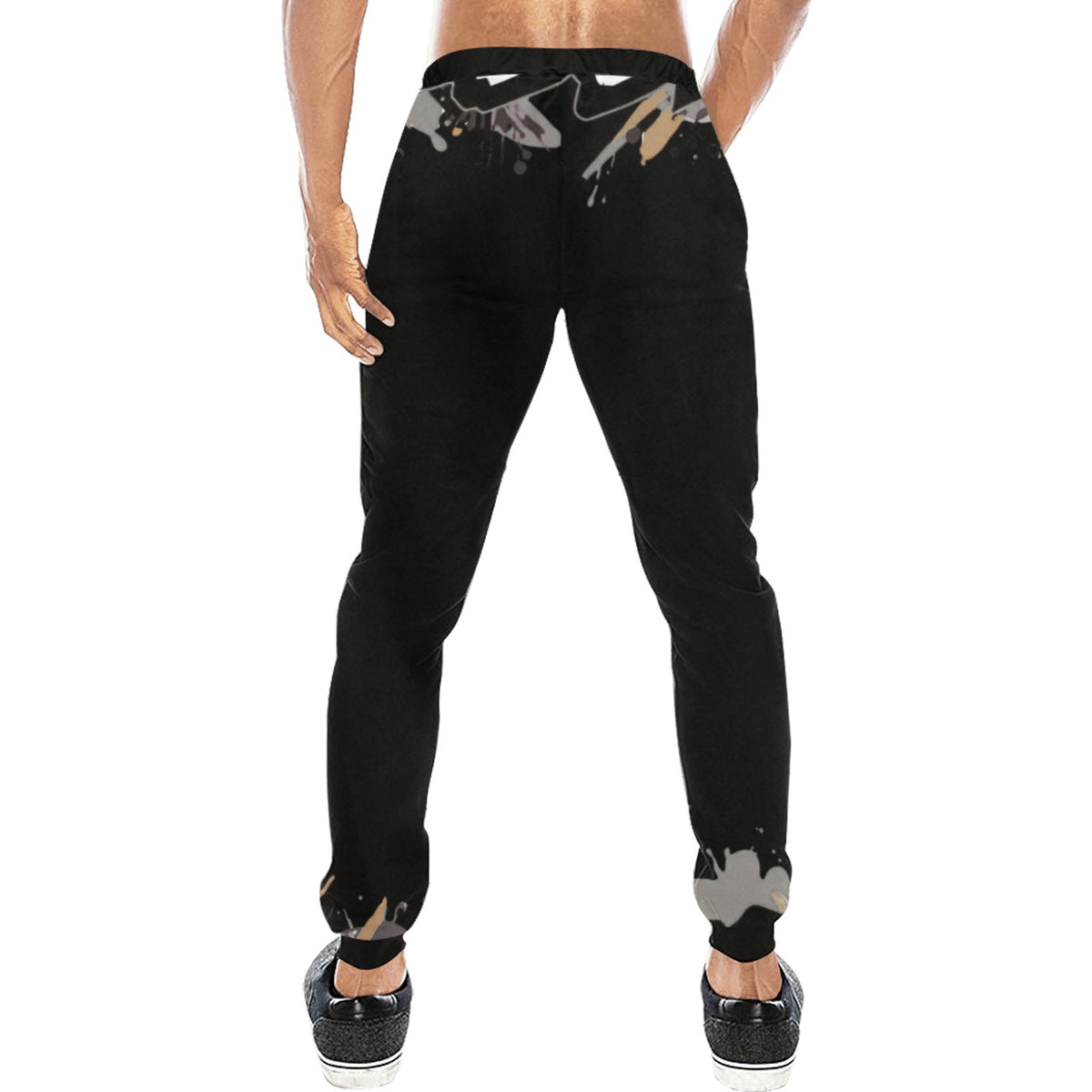 Pantaloni Neri Larghi Uomo JSHUB MINDSET_01 More Than a Brand Its a Mindset
