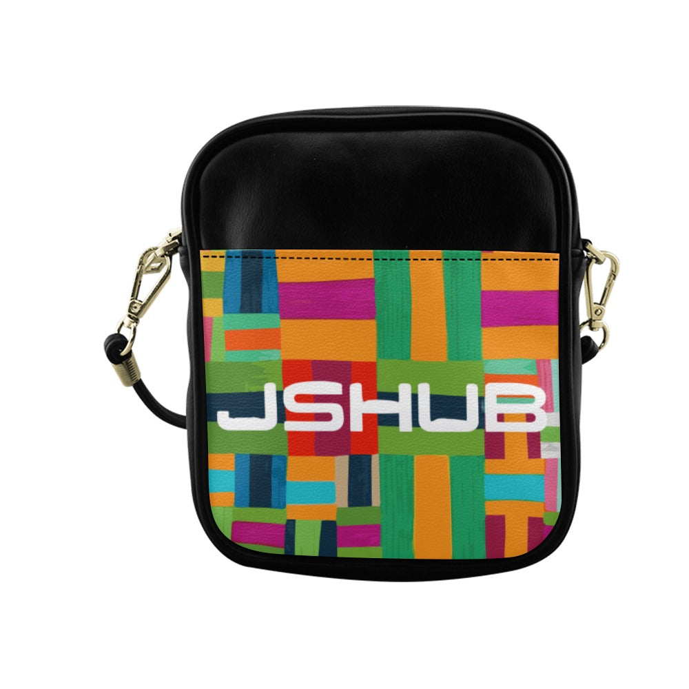 Borsa Tracolla Uomo JSHUB Mosaic Blocks in Pelle PU – Urban Crossbody Bag
