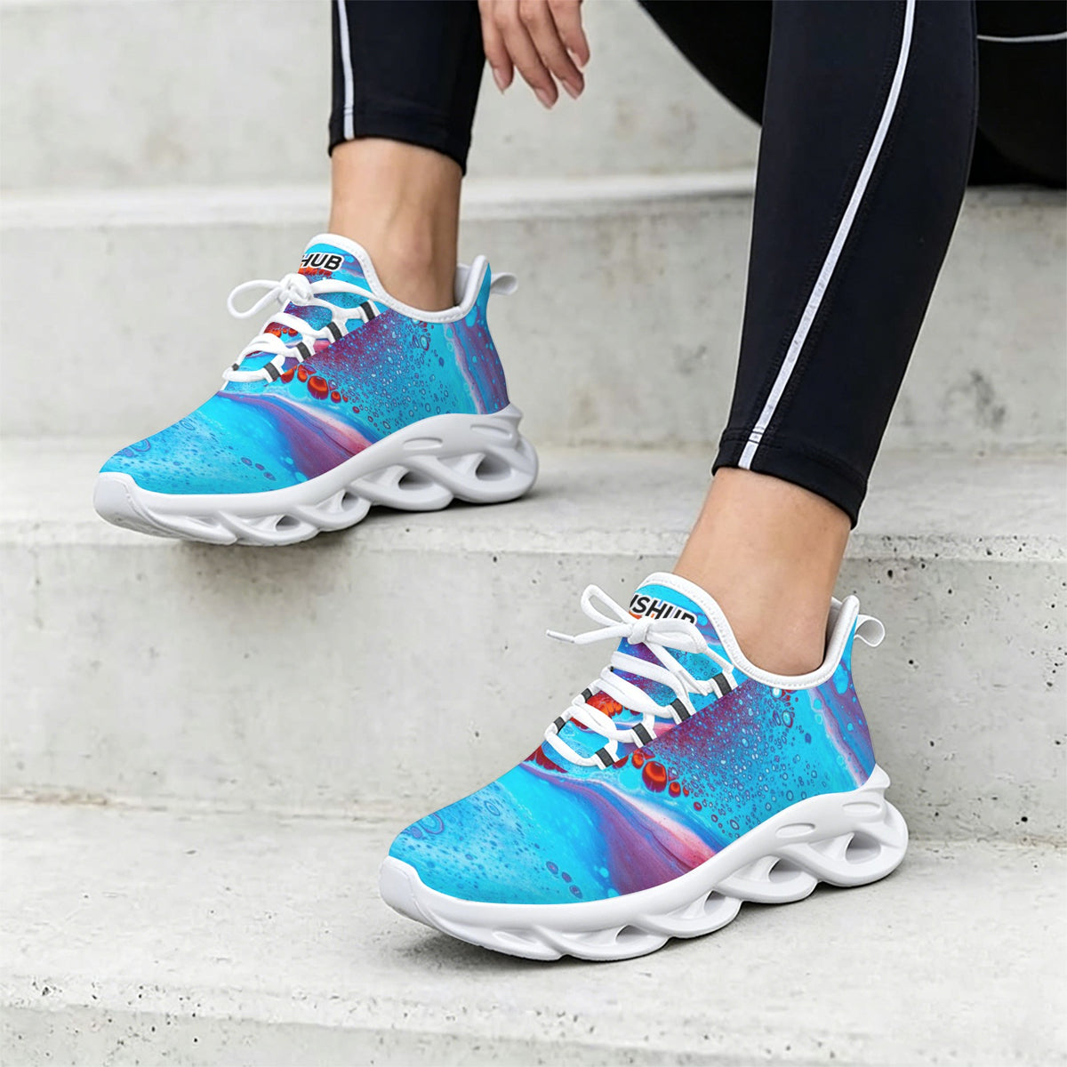 Sneakers Donna JSHUB LunaFlow Ocean Flow – Design Artistico, Leggere e Traspiranti con Suola EVA