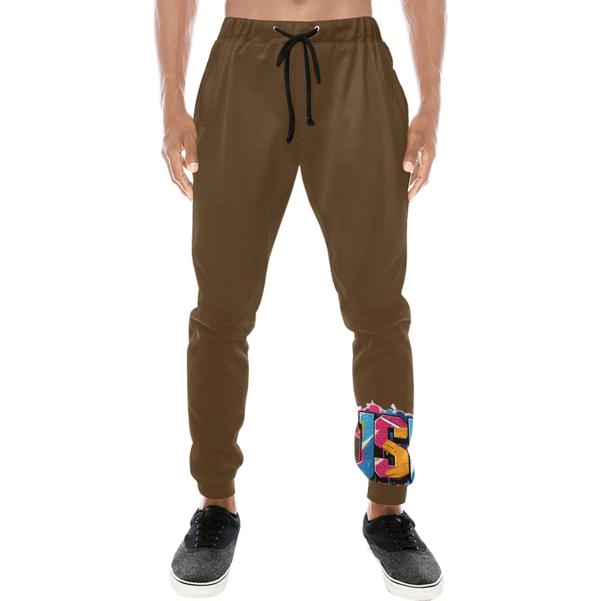 Pantaloni tuta baggy murales