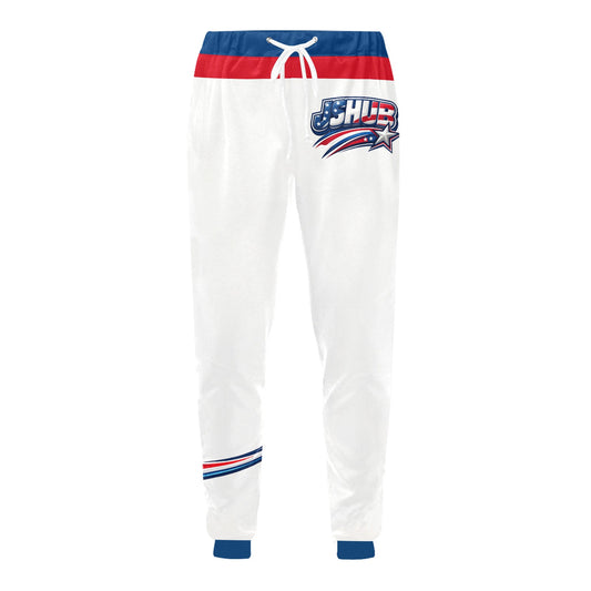 Pantaloni USA Uomo Bianchi JSHUB Nation Winter 2026 Streetwear Tricolor