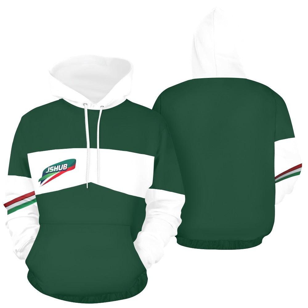 JSHUB Winter Nation Italy Edition – Felpa Donna Verde Scuro White Contrast