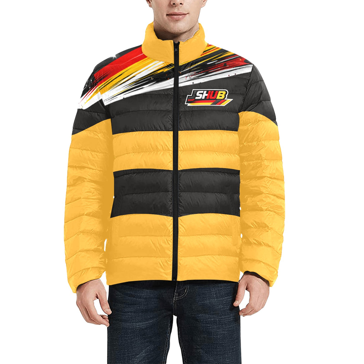 Bomber Germany Uomo Giallo Nero JSHUB Winter Nation 2026 Streetwear