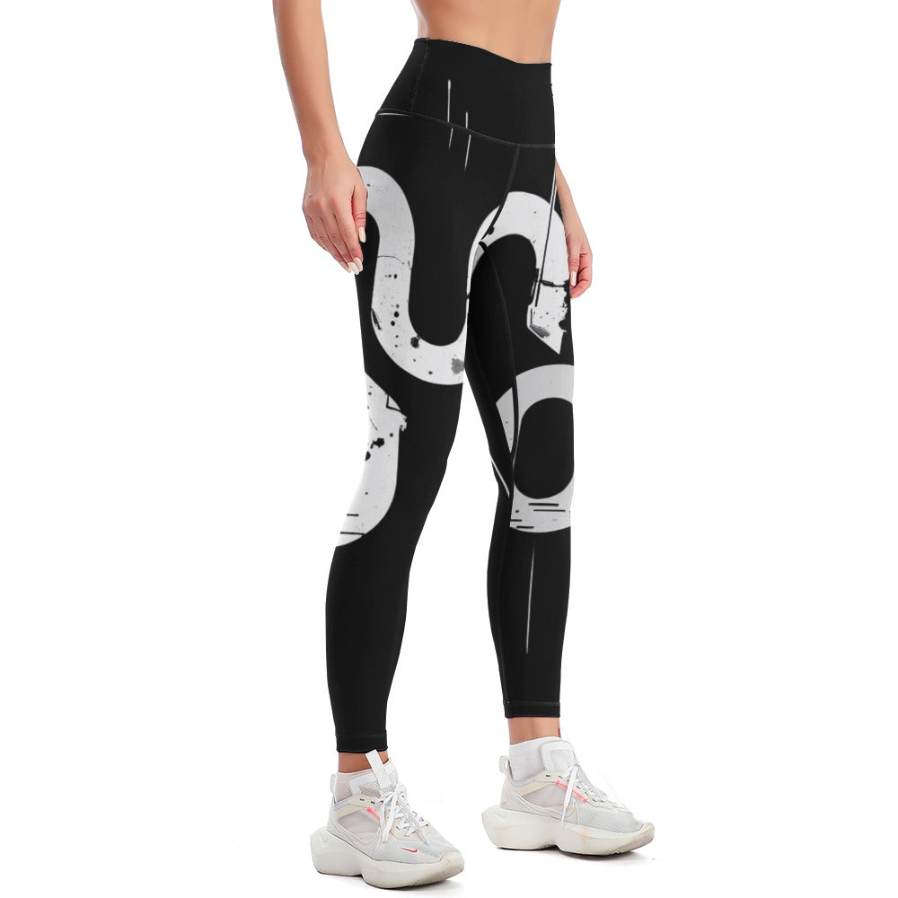 Pantaloni yoga donna “Concrete Flow Leggings” – Concrete Echoes