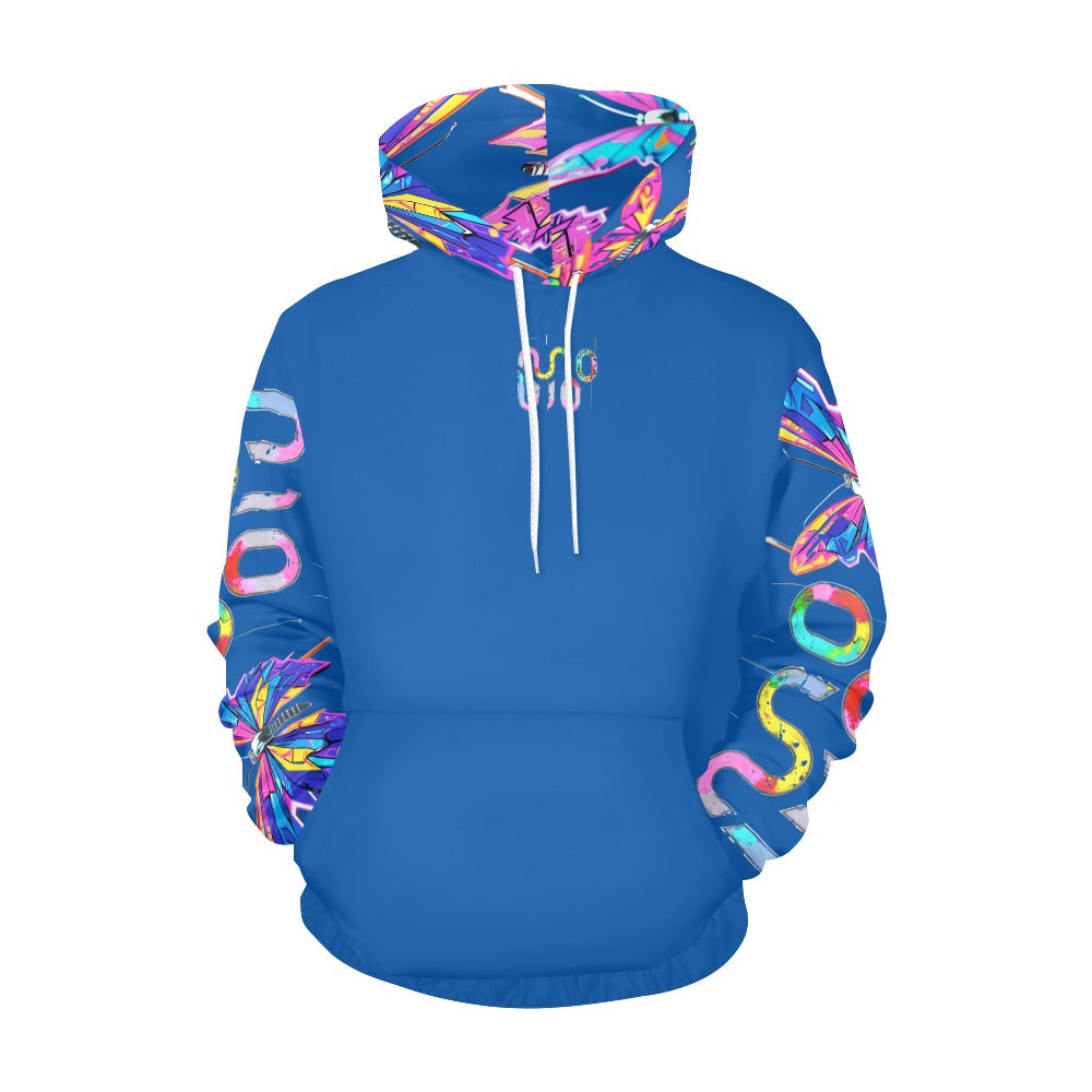 Felpa donna Wings of Noise con cappuccio small tech over – 10 varianti colore