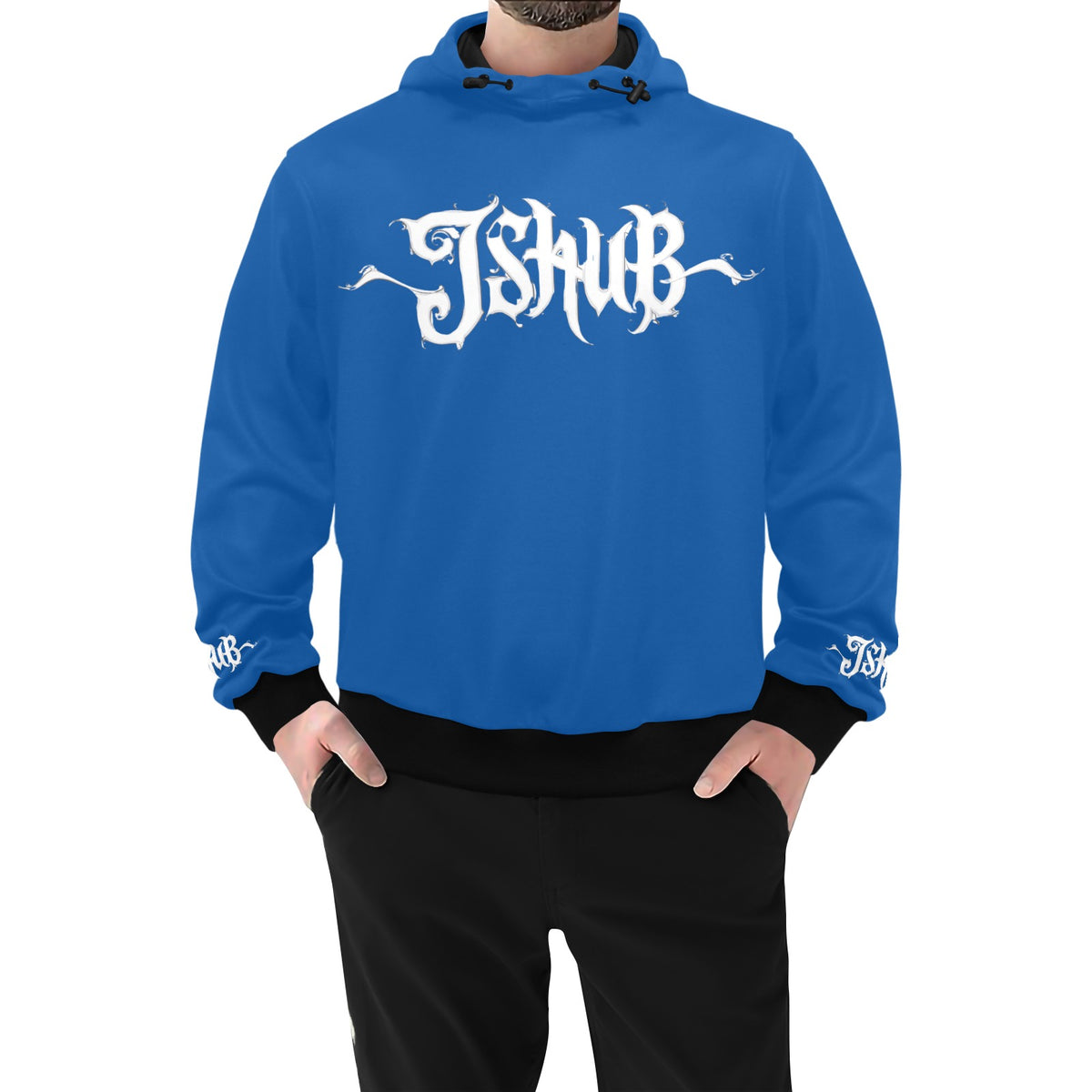Felpa Uomo JSHUB Signature Monocolore Logo Calligrafato