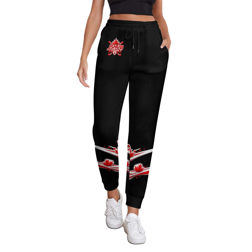 Pantaloni Sportivi Donna JSHUB Canada Ispirati ai NationWinter 2026 – Tuta Tecnica con Stampa Integrale