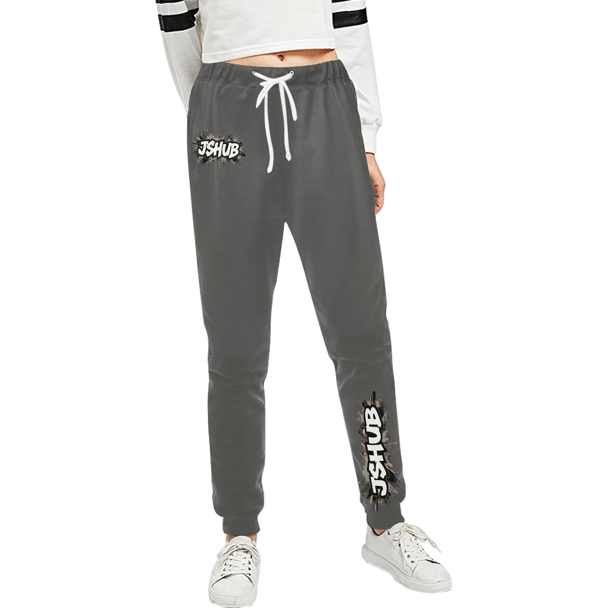 Pantaloni della Tuta Casual Unisex JSHub – Comfort e Stile con Stampa All-Over