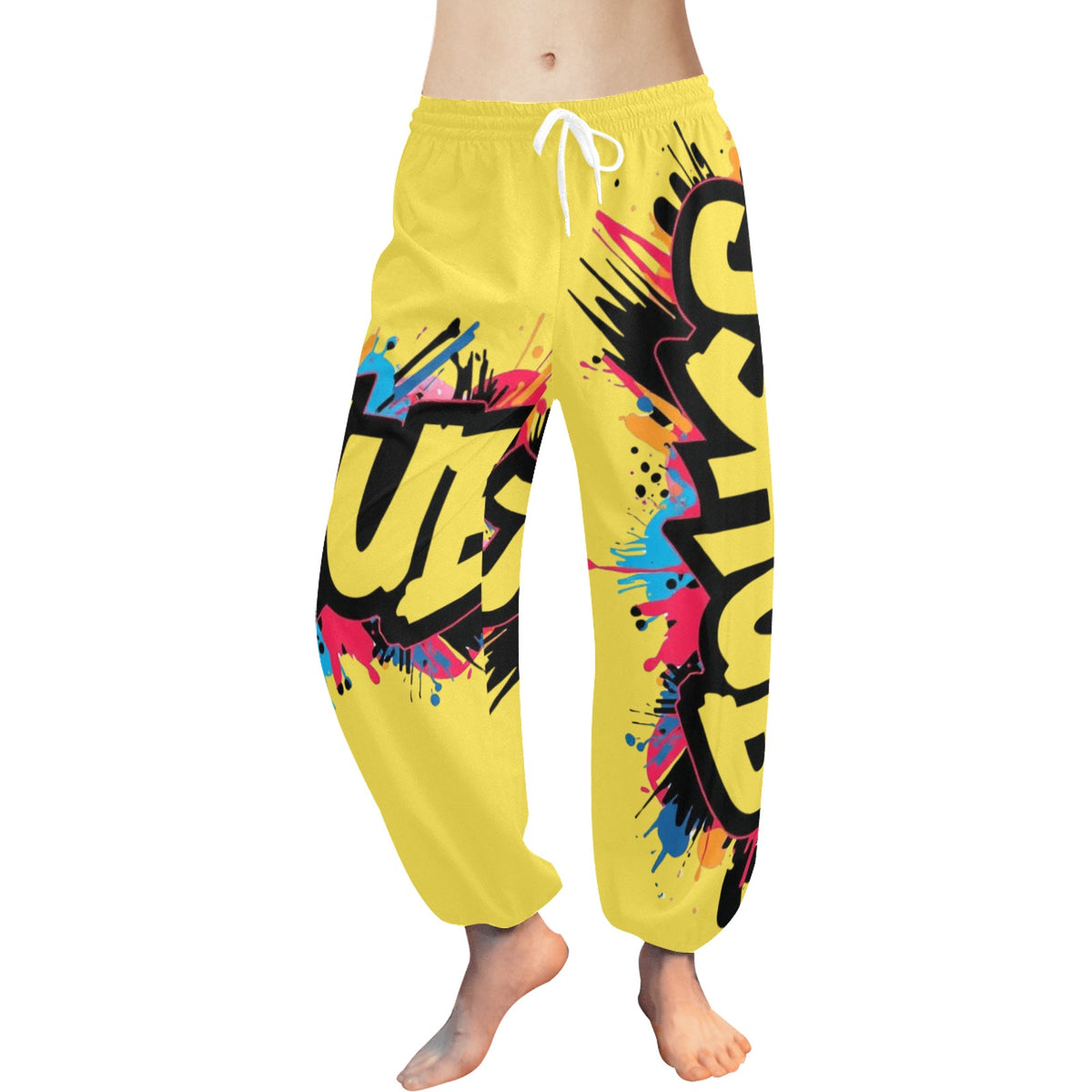 Pantaloni Harem Donna JSHub – Stile Casual con Stampa All-Over