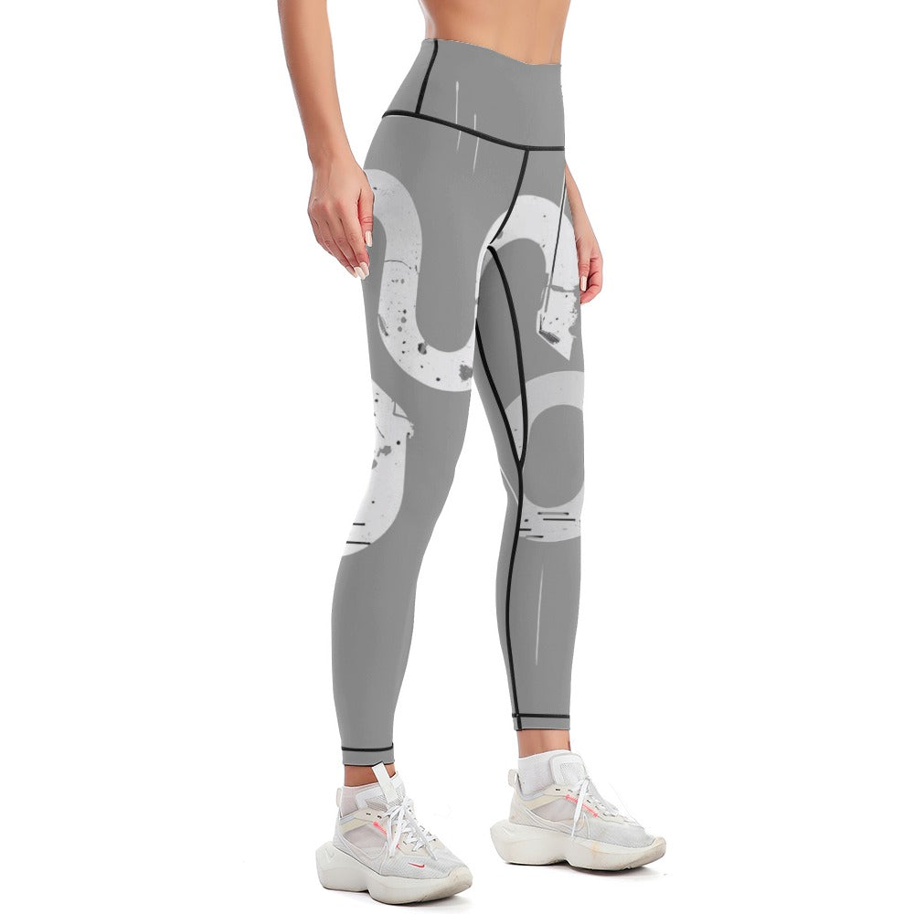 Pantaloni yoga donna “Concrete Flow Leggings” – Concrete Echoes